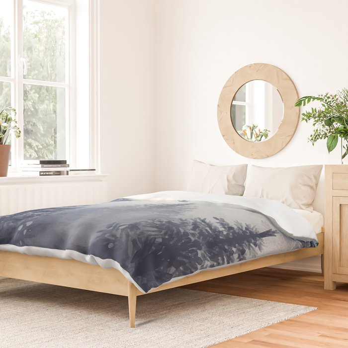 Foggy Forest 2 Duvet Cover Gallery Image 2