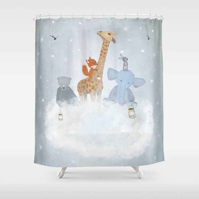 collecting stars Shower Curtain Gallery Image 1