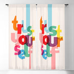 Trust Yourself Typography Window Curtain Gallery Image 5