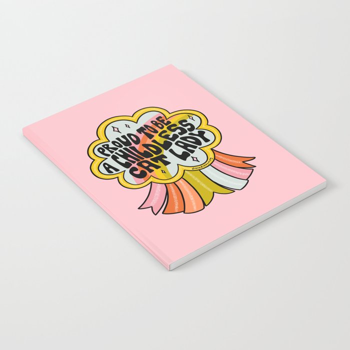 Proud To Be A Childless Cat Lady Notebook Gallery Image 2