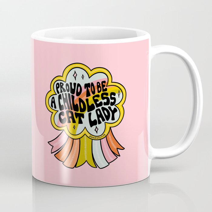 Proud To Be A Childless Cat Lady Coffee Mug Gallery Image 1