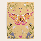 Madagascar Bullseye Moth in Enchanted Garden Poster Gallery Image 4