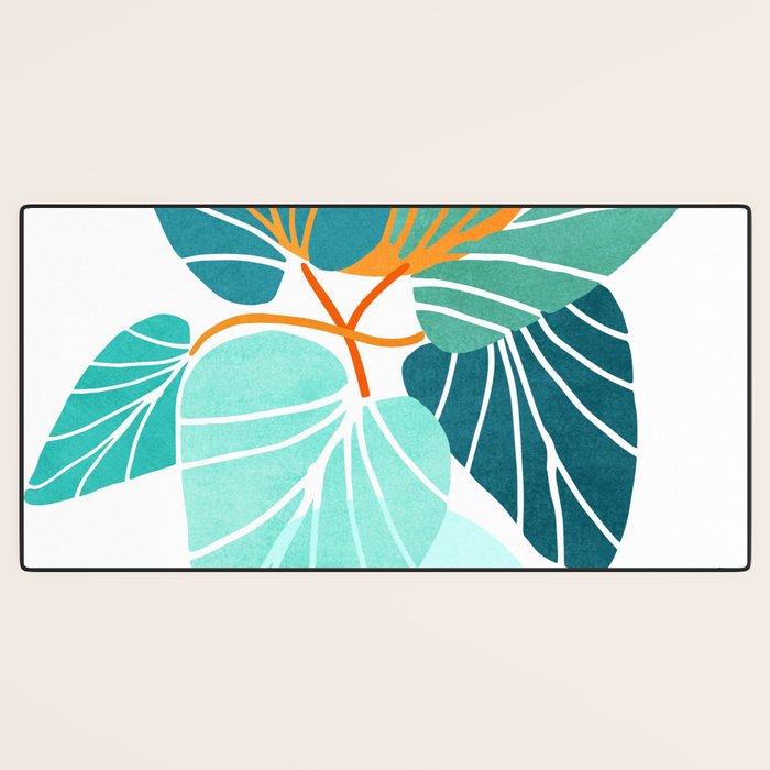 Tropical Symmetry Retro Botanic Desk Mat Gallery Image 3