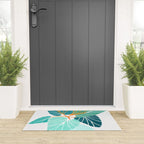 Tropical Symmetry Retro Botanic Welcome Mat Gallery Image 3