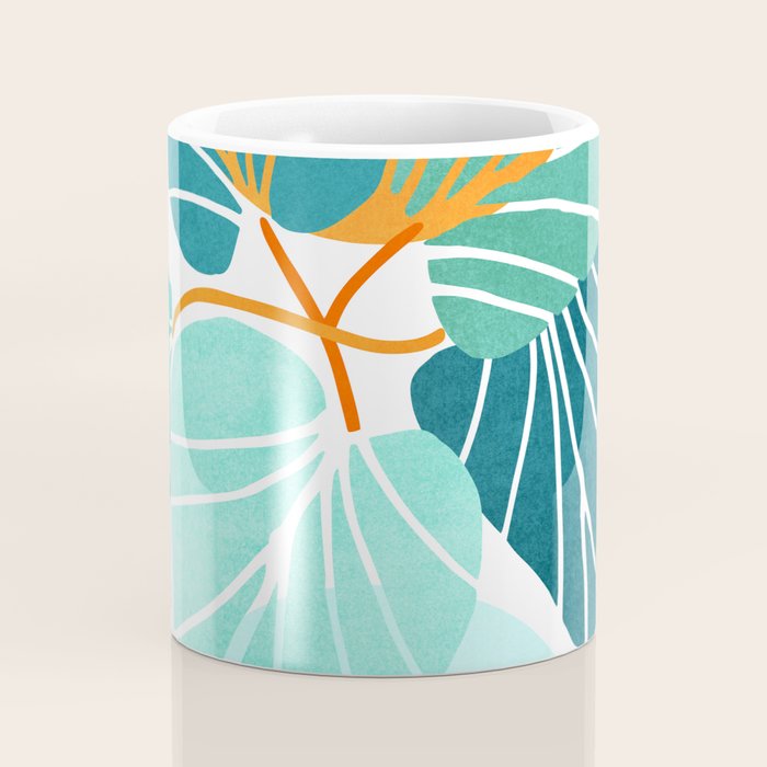 Tropical Symmetry Retro Botanic Coffee Mug Gallery Image 4