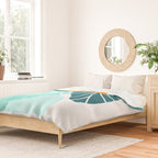 Tropical Symmetry Retro Botanic Duvet Cover Gallery Image 2