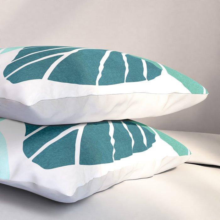 Tropical Symmetry Retro Botanic Pillow Sham Gallery Image 3