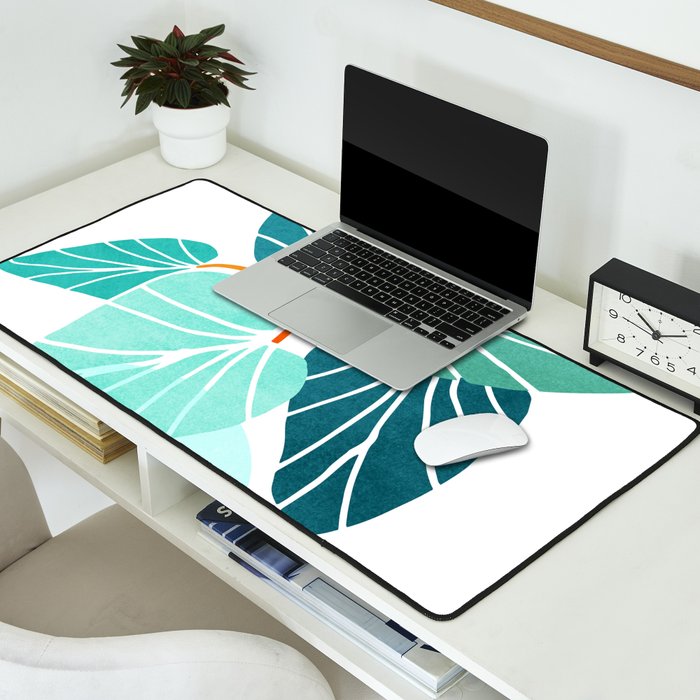 Tropical Symmetry Retro Botanic Desk Mat Gallery Image 2