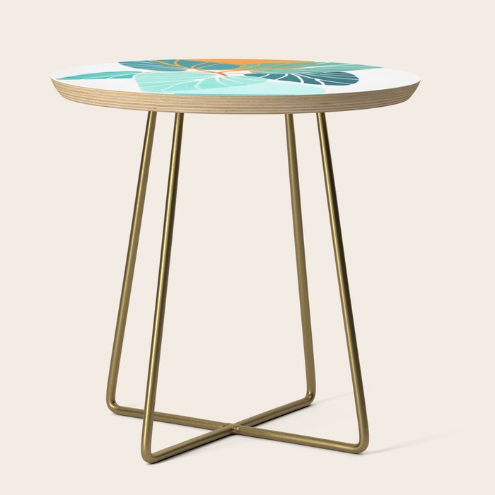 Tropical Symmetry Retro Botanic Side Table Gallery Image 1