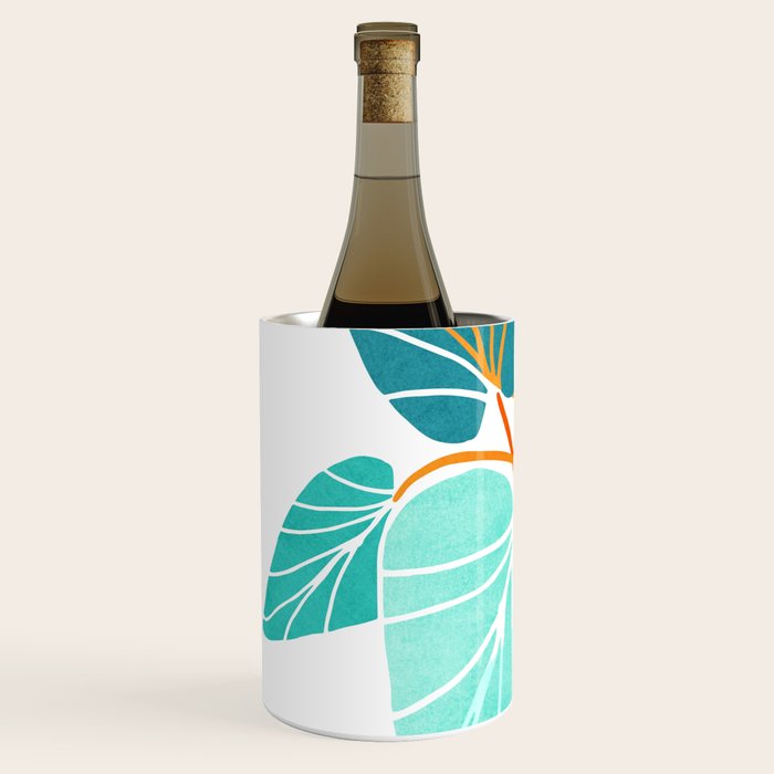 Tropical Symmetry Retro Botanic Wine Chiller Gallery Image 2