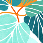 Tropical Symmetry Retro Botanic Coffee Mug Gallery Image 2