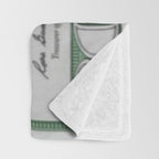 Proposed African American Icon Harriet Tubman Single U.S. Mint 20 Dollar bill Throw Blanket Gallery Image 3