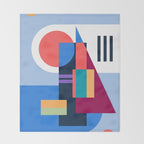 Blue City Throw Blanket Gallery Image 2