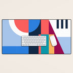 Blue City Desk Mat Gallery Image 1