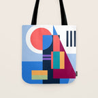 Blue City Tote Bag Gallery Image 1
