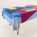 Blue City Tablecloth Gallery Image 1