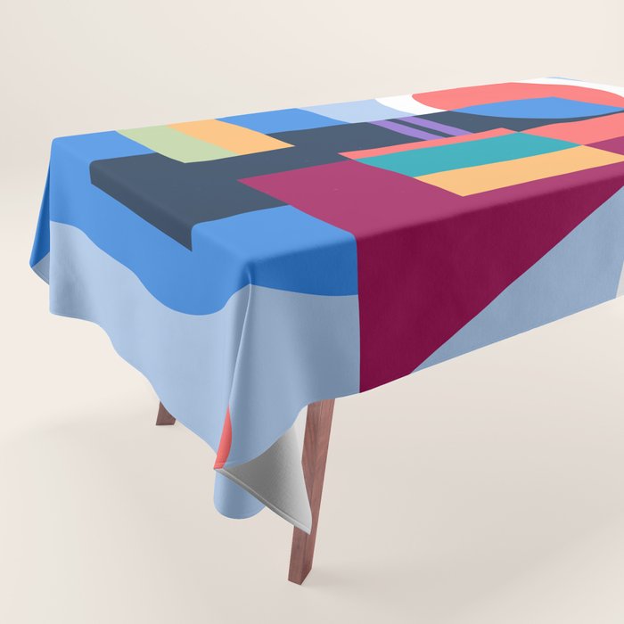 Blue City Tablecloth Gallery Image 1