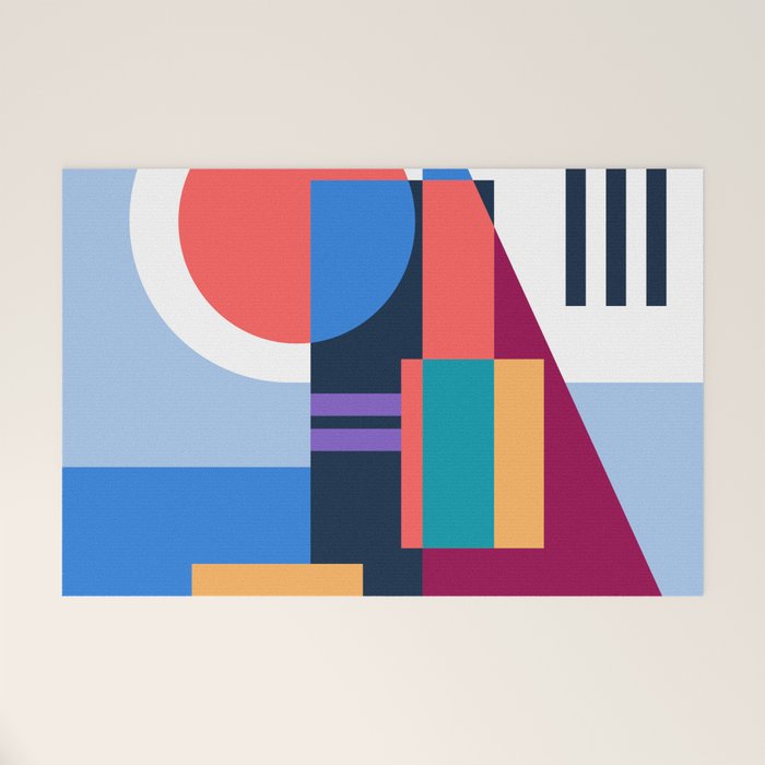 Blue City Welcome Mat Gallery Image 1