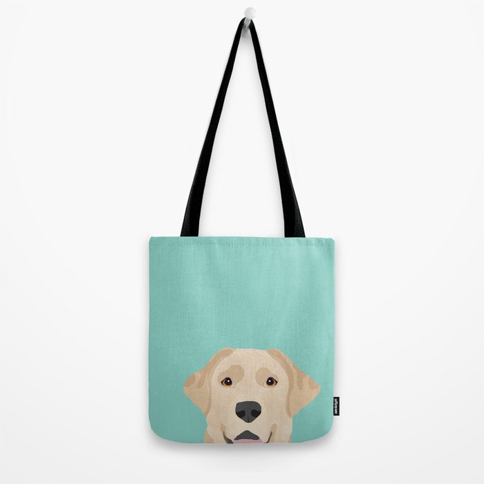 Yellow Lab dog portrait labrador retriever dog art pet friendly Tote Bag Gallery Image 2