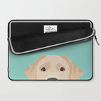 Yellow Lab dog portrait labrador retriever dog art pet friendly Laptop Sleeve Gallery Image 2