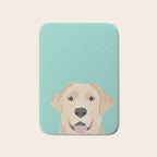 Yellow Lab dog portrait labrador retriever dog art pet friendly Bath Mat Gallery Image 1