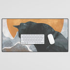 Black Cat Desk Mat Gallery Image 1