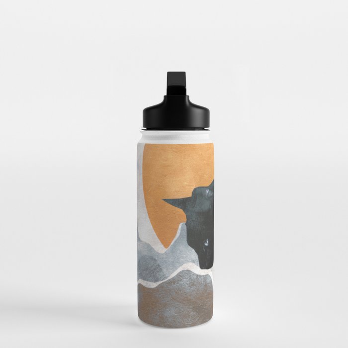 Black Cat Water Bottle Gallery Image 3