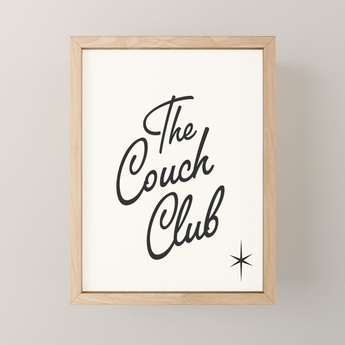 The couch club Mini Art Print Gallery Image 1