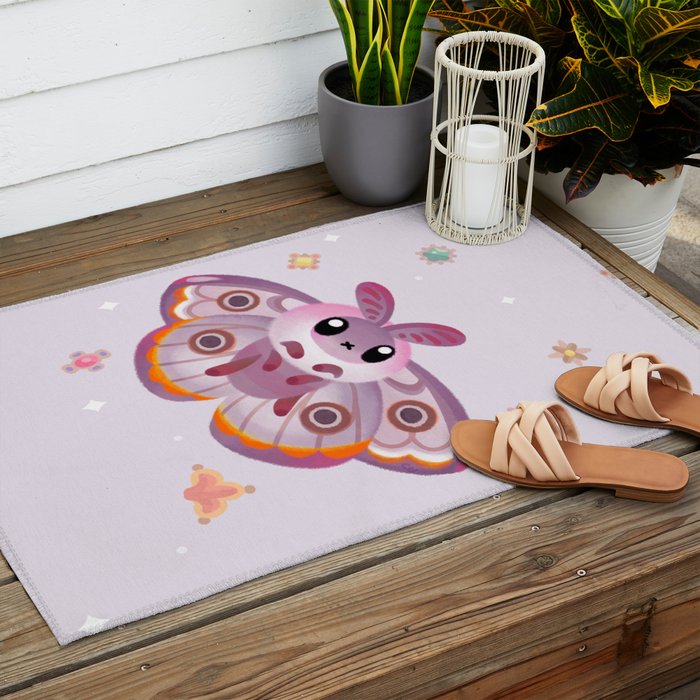 Marbled Emperor Moth Outdoor Rug Gallery Image 2
