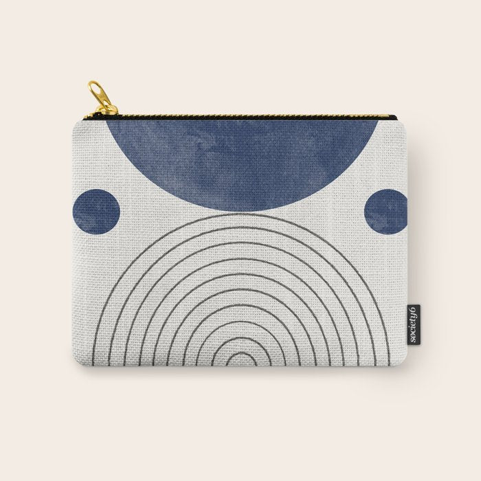 Mid Century Modern Arch & Moon Carry All Pouch Gallery Image 1