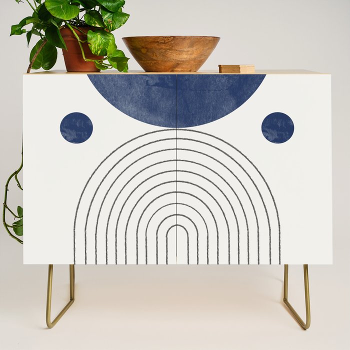 Mid Century Modern Arch & Moon Credenza Gallery Image 1