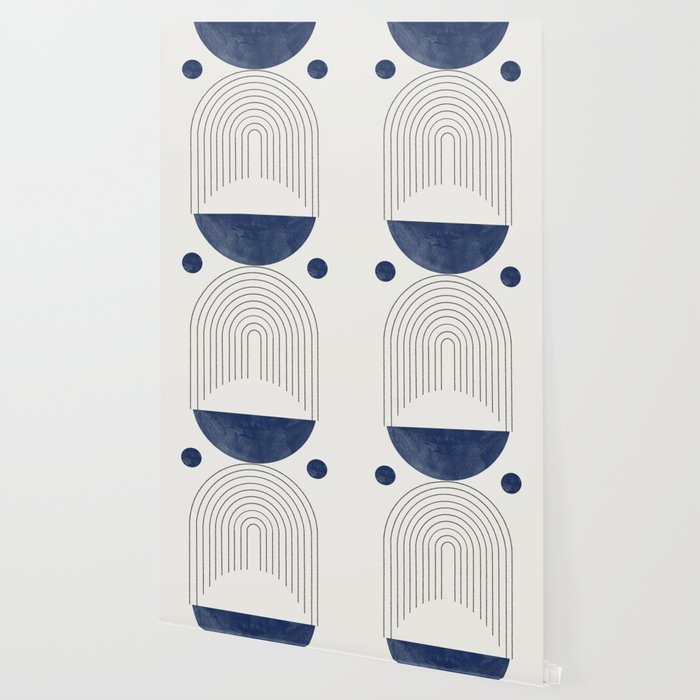 Mid Century Modern Arch & Moon Wallpaper Gallery Image 2