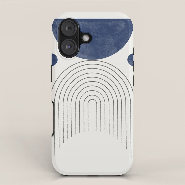 Mid Century Modern Arch & Moon iPhone Case Gallery Image 1
