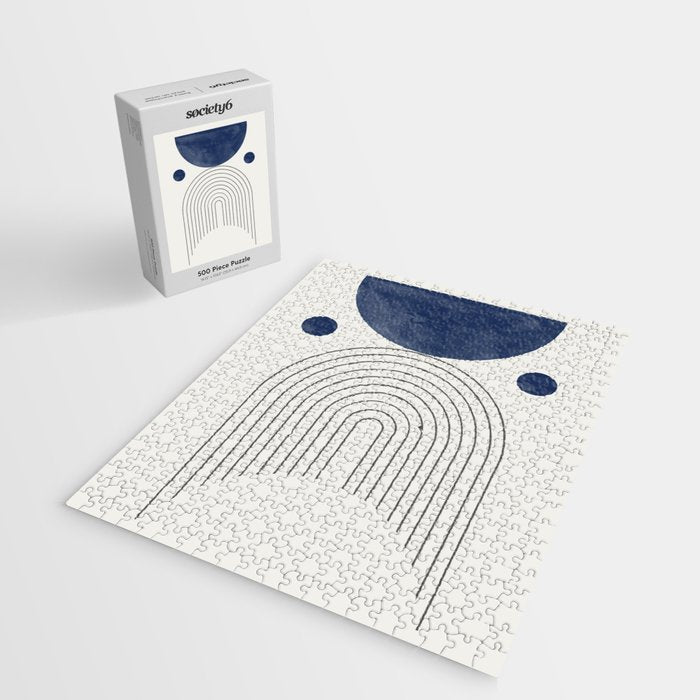 Mid Century Modern Arch & Moon Jigsaw Puzzle Gallery Image 2