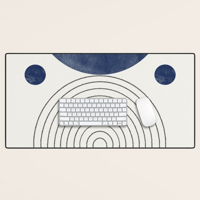 Mid Century Modern Arch & Moon Desk Mat Gallery Image 1