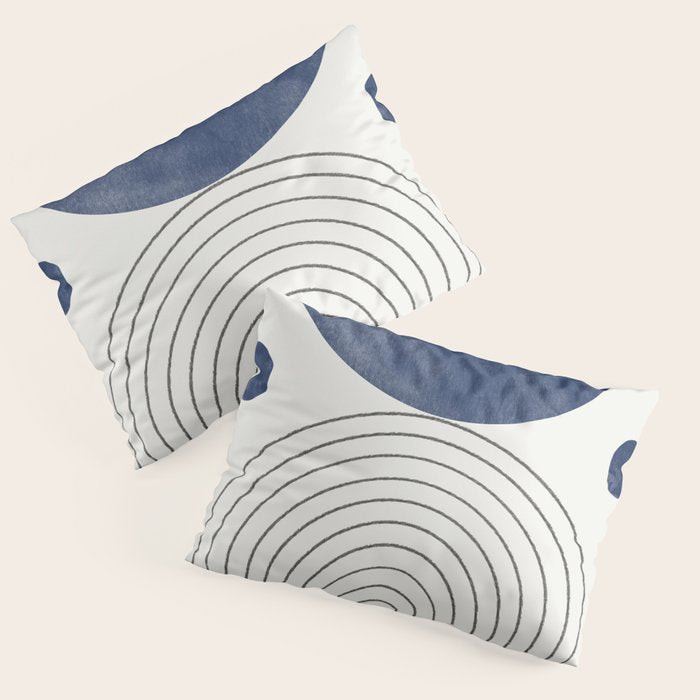 Mid Century Modern Arch & Moon Pillow Sham Gallery Image 3