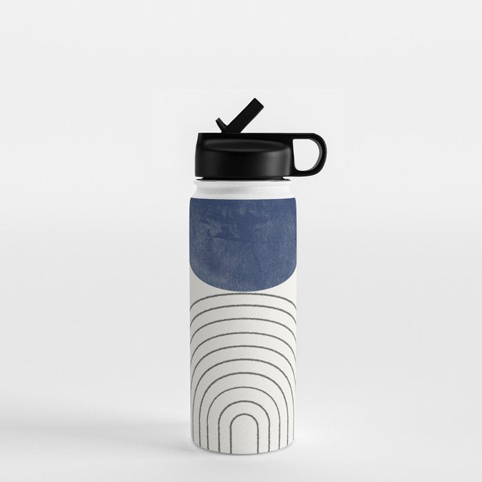 Mid Century Modern Arch & Moon Water Bottle Gallery Image 1