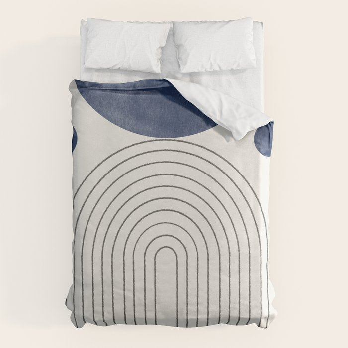 Mid Century Modern Arch & Moon Duvet Cover Gallery Image 6