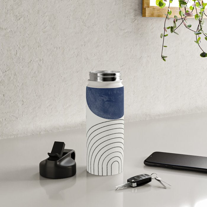 Mid Century Modern Arch & Moon Water Bottle Gallery Image 4