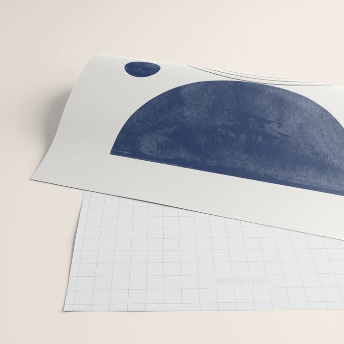 Mid Century Modern Arch & Moon Wrapping Paper Gallery Image 2