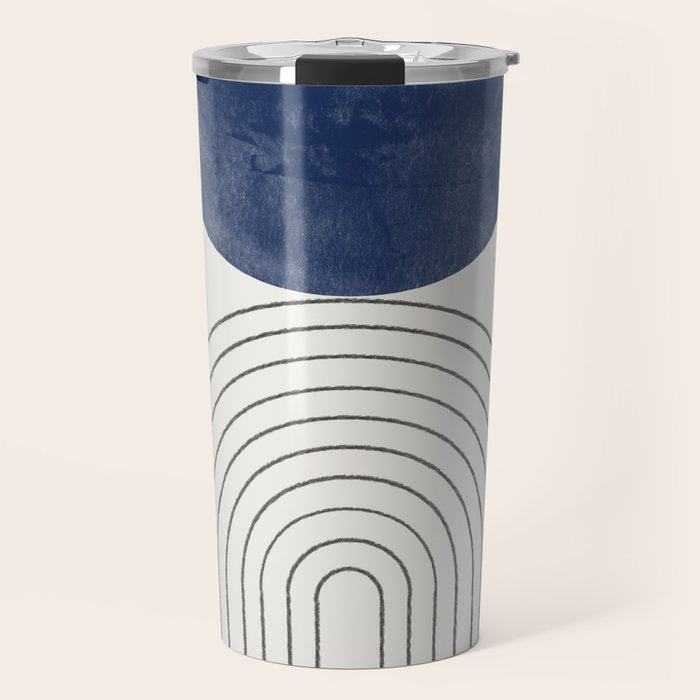Mid Century Modern Arch & Moon Travel Mug Gallery Image 1