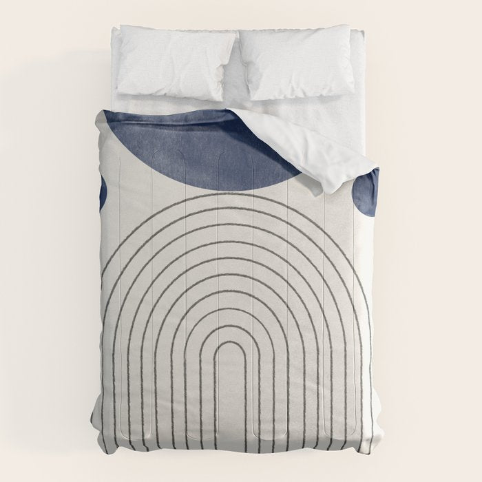 Mid Century Modern Arch & Moon Comforter Gallery Image 1