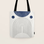 Mid Century Modern Arch & Moon Tote Bag Gallery Image 1