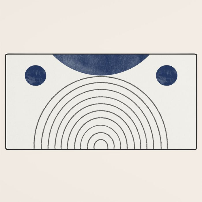 Mid Century Modern Arch & Moon Desk Mat Gallery Image 3