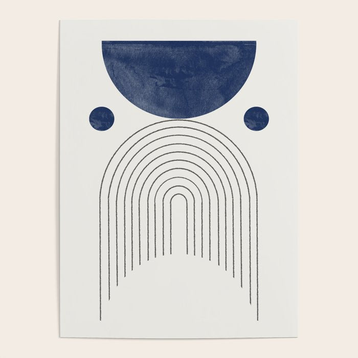 Mid Century Modern Arch & Moon Poster Gallery Image 4