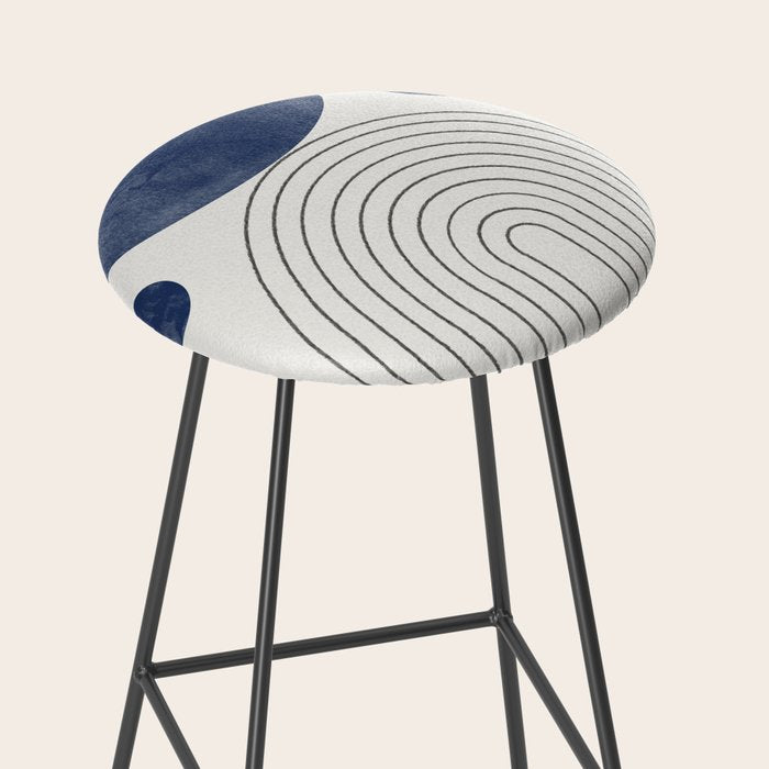 Mid Century Modern Arch & Moon Stool Gallery Image 2