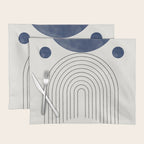 Mid Century Modern Arch & Moon Placemat Gallery Image 1