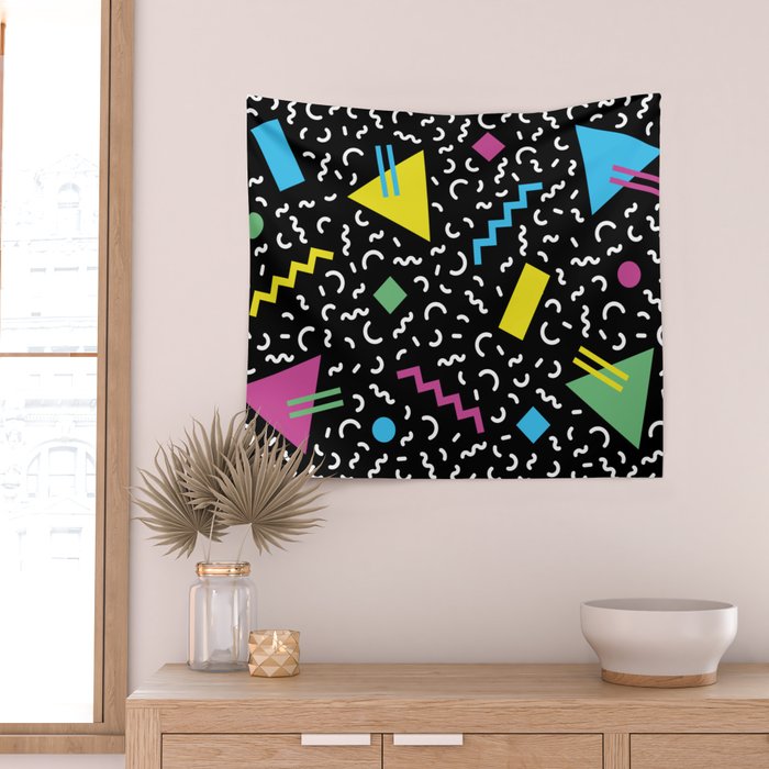 Memphis pattern 66 - 80s / 90s Retro Wall Tapestry Gallery Image 2