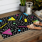 Memphis pattern 66 - 80s / 90s Retro Outdoor Rug Gallery Image 2