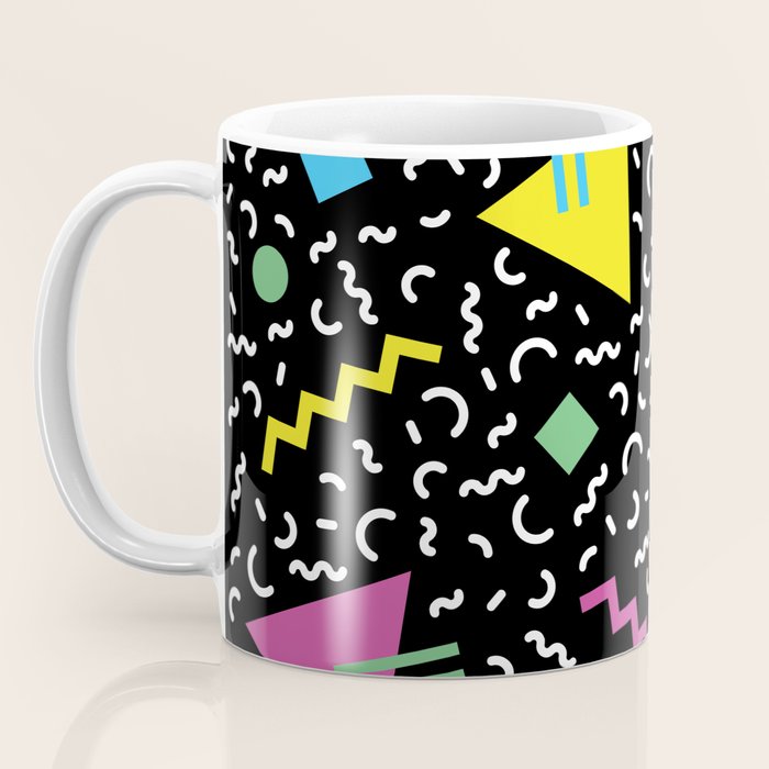 Memphis pattern 66 - 80s / 90s Retro Coffee Mug Gallery Image 3